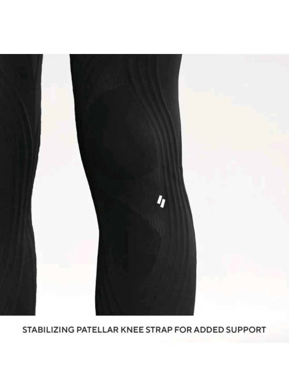 Men's Black Compression Support Tights with Pocket
